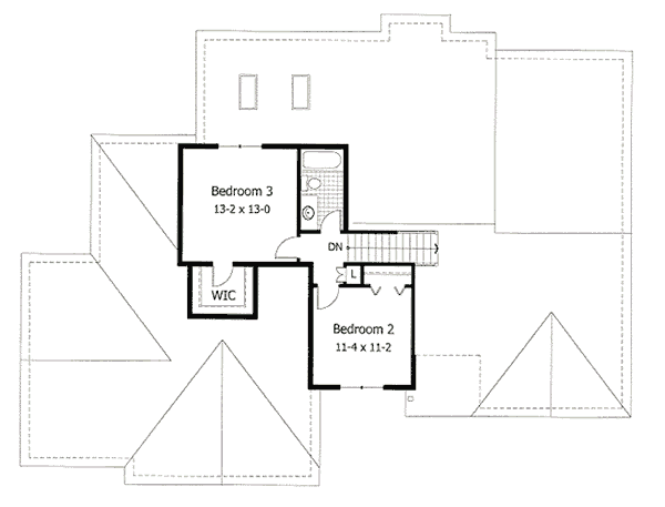 upper floor house blueprint