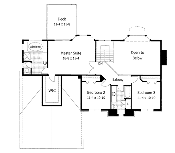 upper floor house blueprint