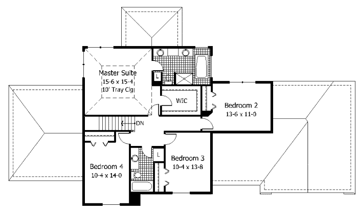 upper floor house blueprint