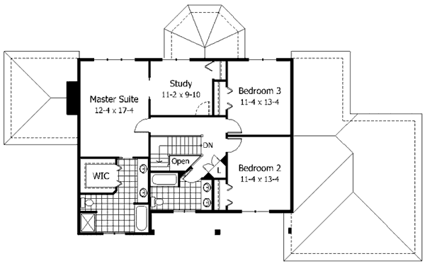 upper floor house blueprint