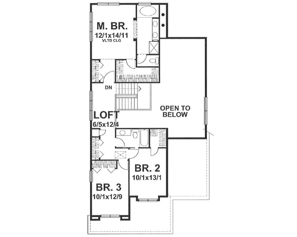 upper floor house blueprint