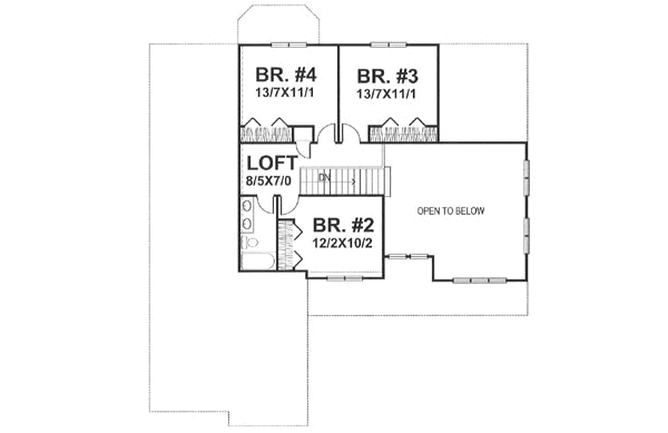 upper floor house blueprint