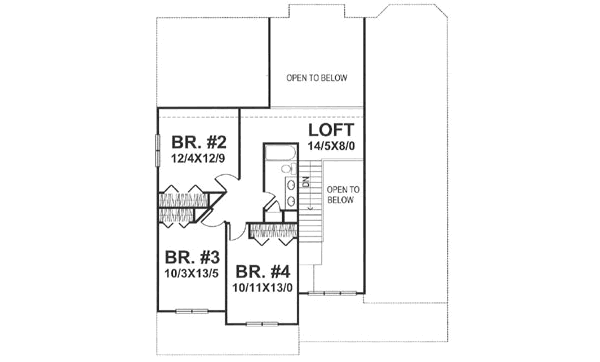 upper floor house blueprint