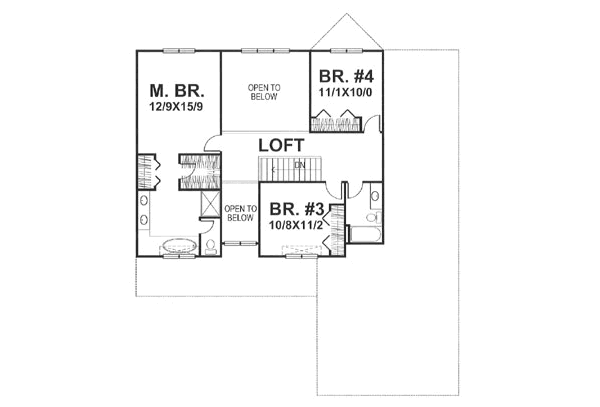upper floor house blueprint