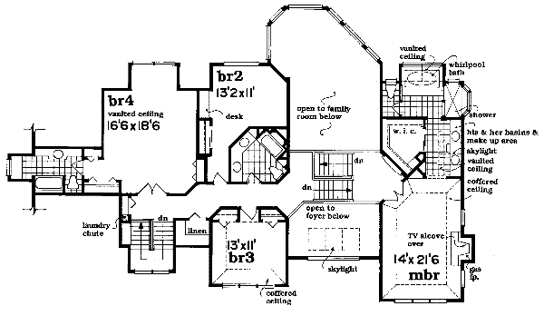 upper floor house blueprint