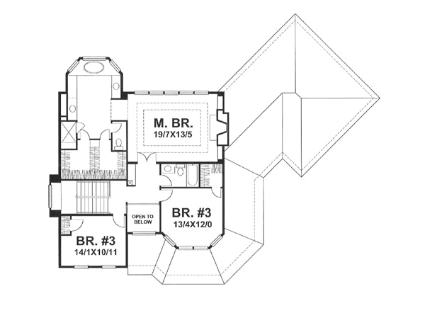 upper floor house blueprint