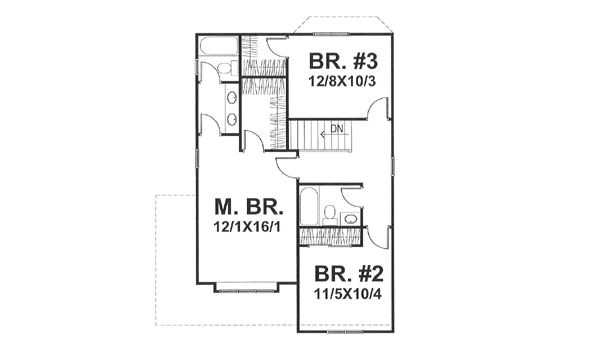 upper floor house blueprint