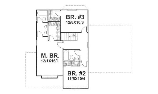 upper floor house blueprint