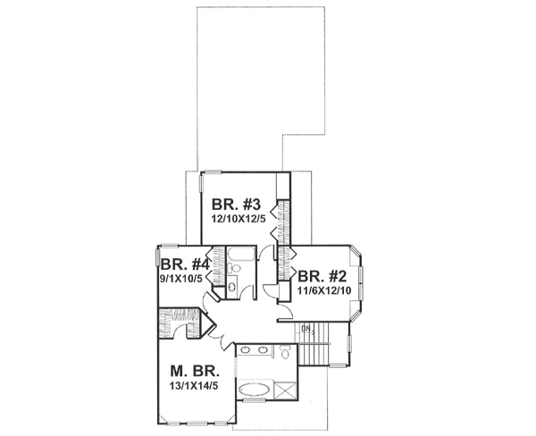 upper floor house blueprint