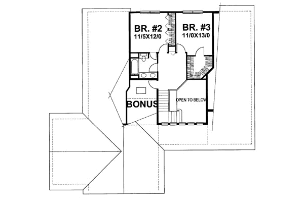 upper floor house blueprint