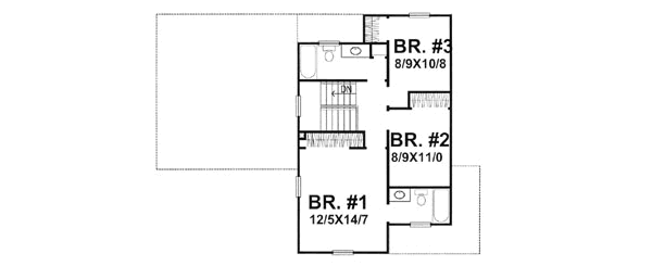 upper floor house blueprint