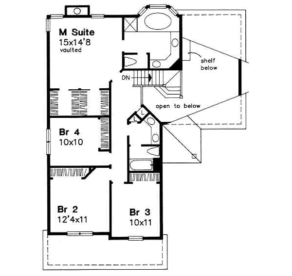 upper floor house blueprint