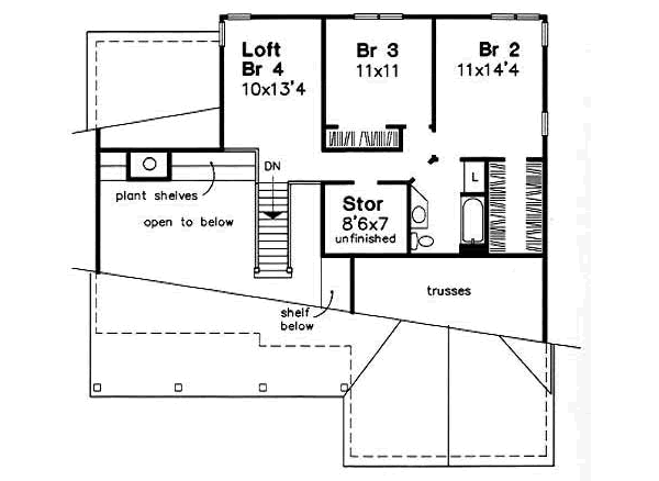 upper floor house blueprint