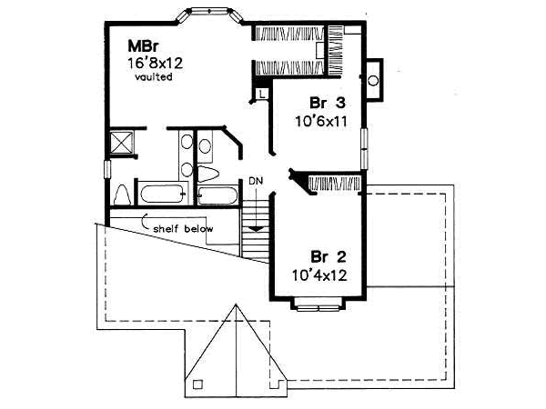 upper floor house blueprint