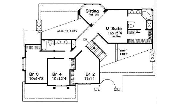 upper floor house blueprint