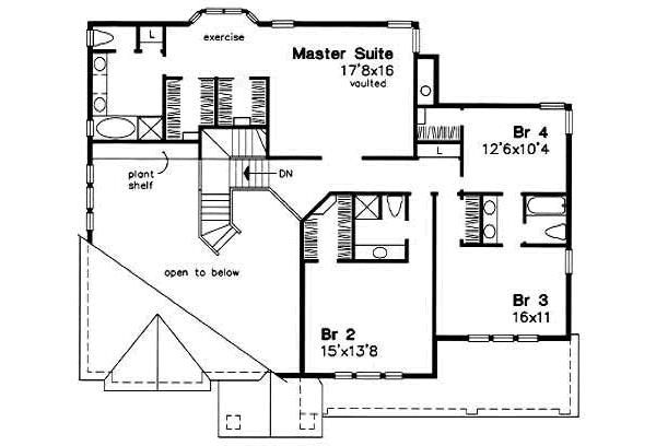upper floor house blueprint