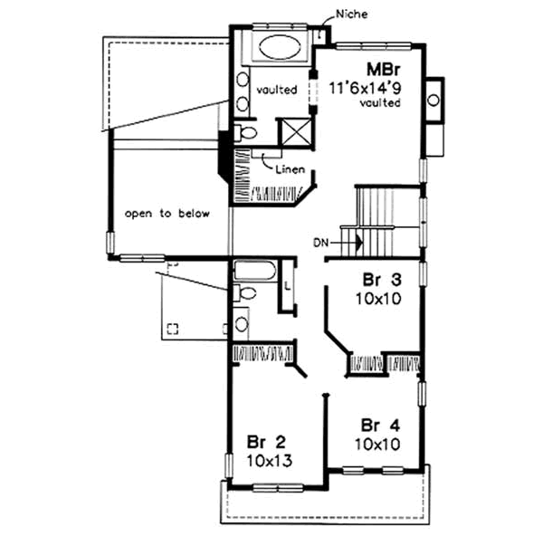 upper floor house blueprint