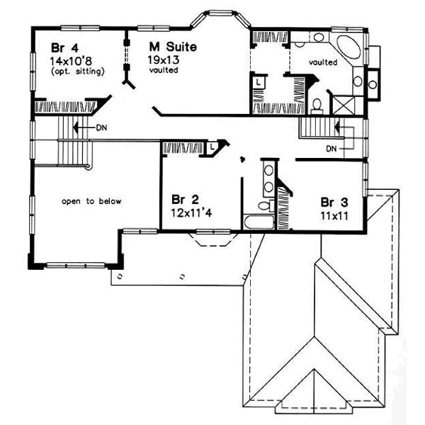 upper floor house blueprint
