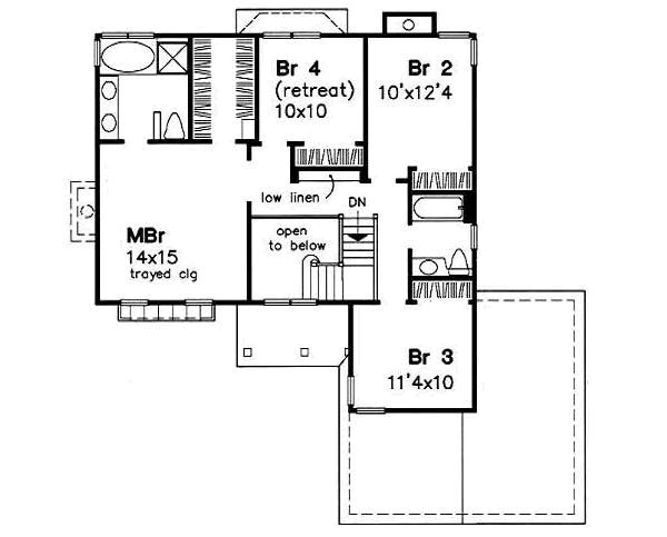upper floor house blueprint