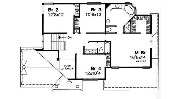 upper floor house blueprint