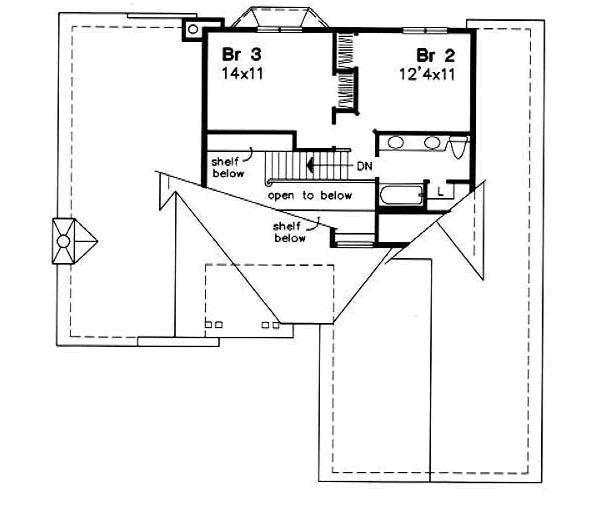 upper floor house blueprint