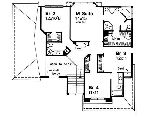 upper floor house blueprint