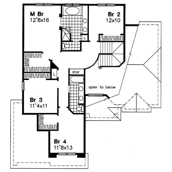 upper floor house blueprint