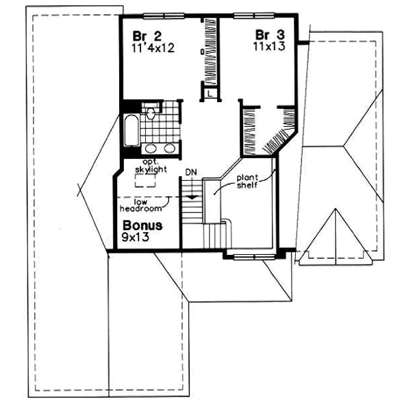 upper floor house blueprint