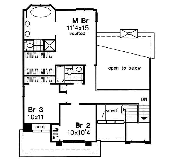 upper floor house blueprint