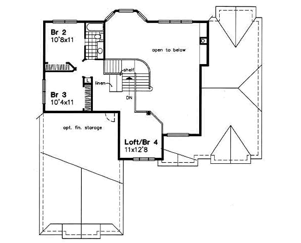 upper floor house blueprint