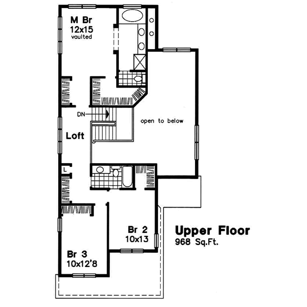 upper floor house blueprint