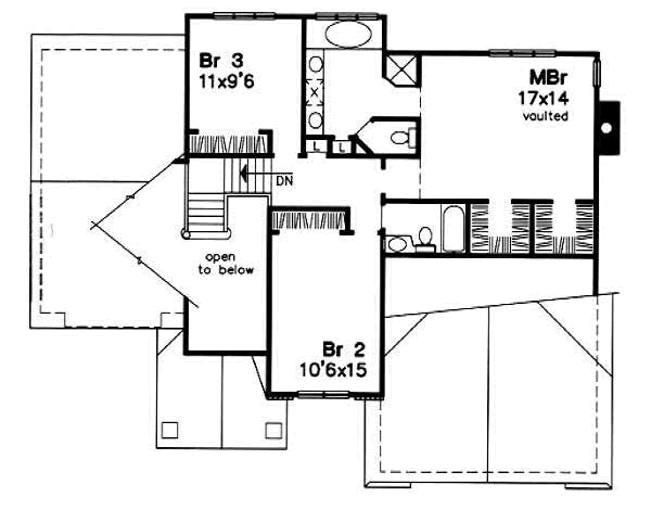 upper floor house blueprint