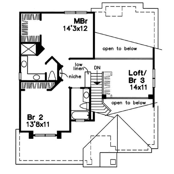 upper floor house blueprint