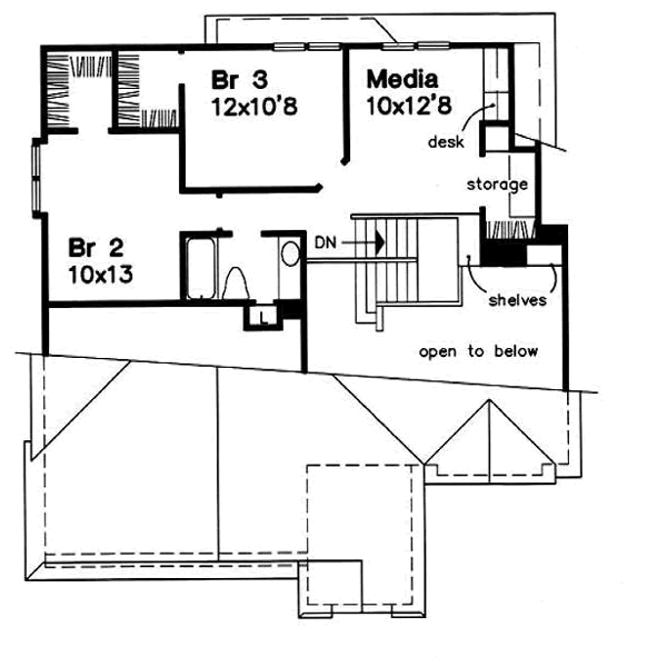 upper floor house blueprint