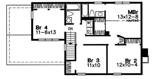 upper floor house blueprint