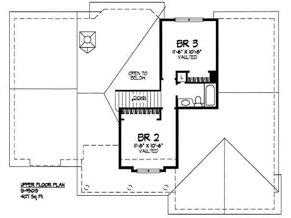 upper floor house blueprint
