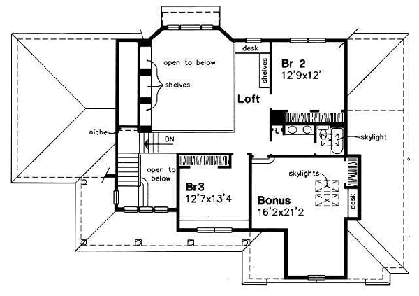 upper floor house blueprint