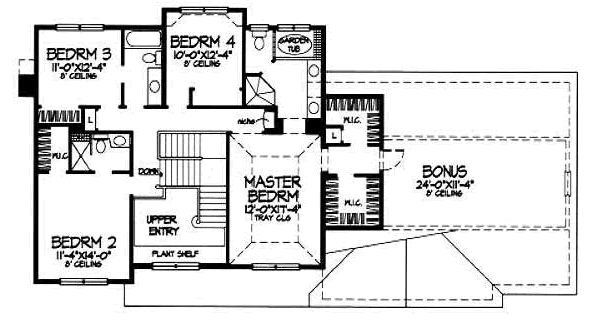 upper floor house blueprint
