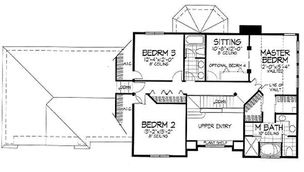 upper floor house blueprint