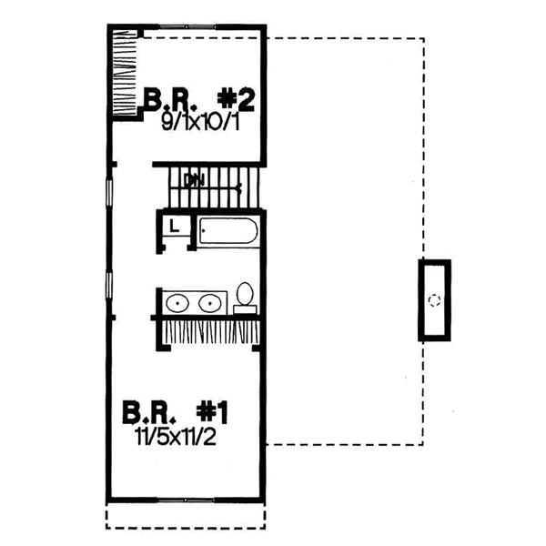 upper floor house blueprint