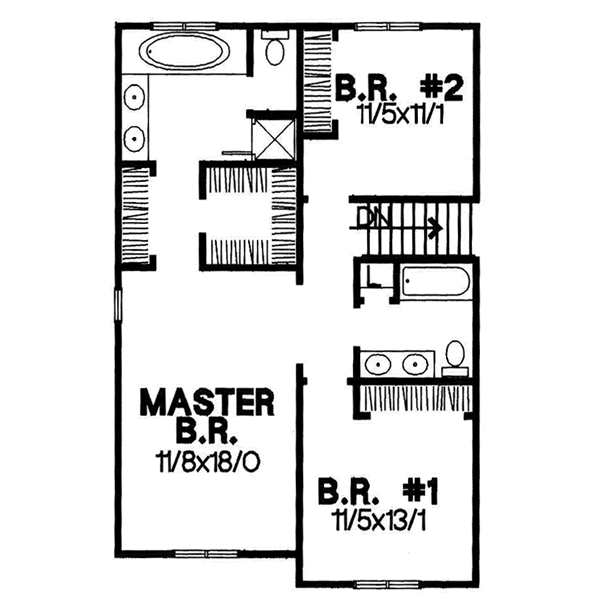 upper floor house blueprint