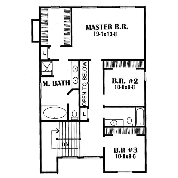 upper floor house blueprint
