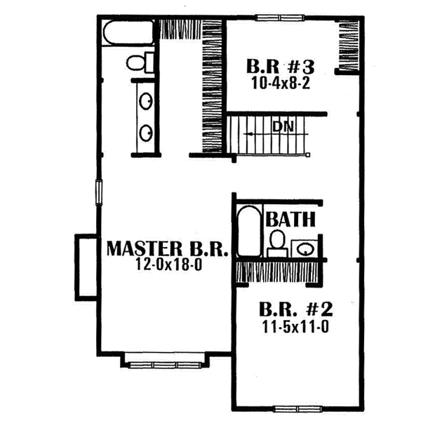 upper floor house blueprint