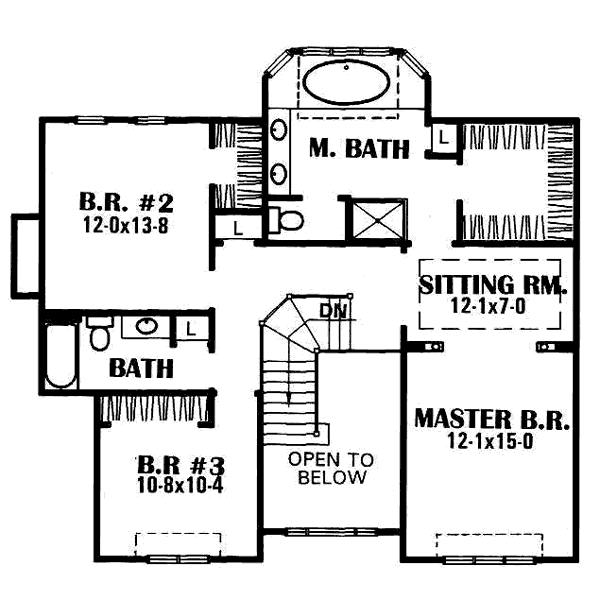 upper floor house blueprint