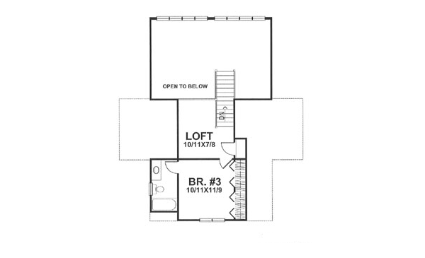 upper floor house blueprint