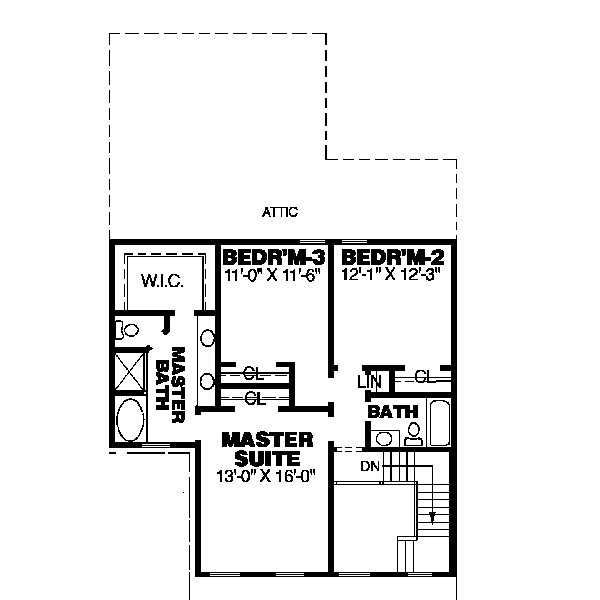 upper floor house blueprint