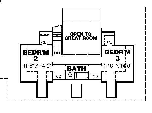 upper floor house blueprint