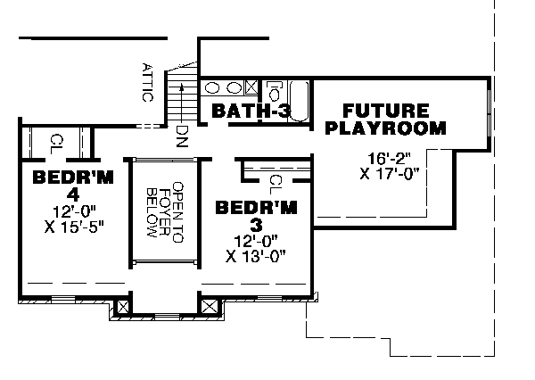 upper floor house blueprint