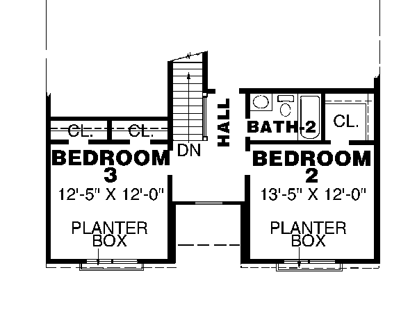 upper floor house blueprint