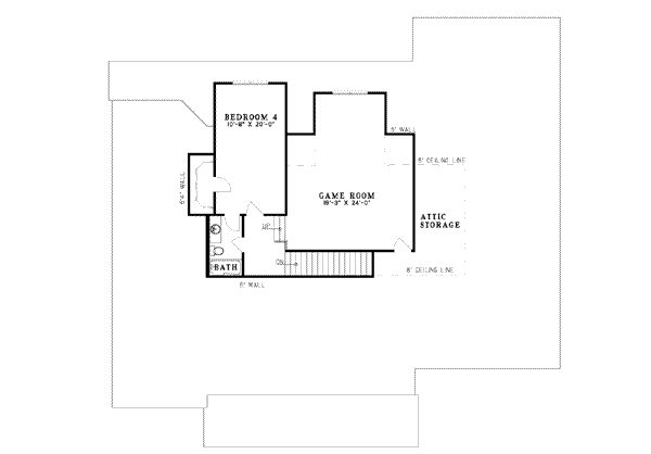 upper floor house blueprint
